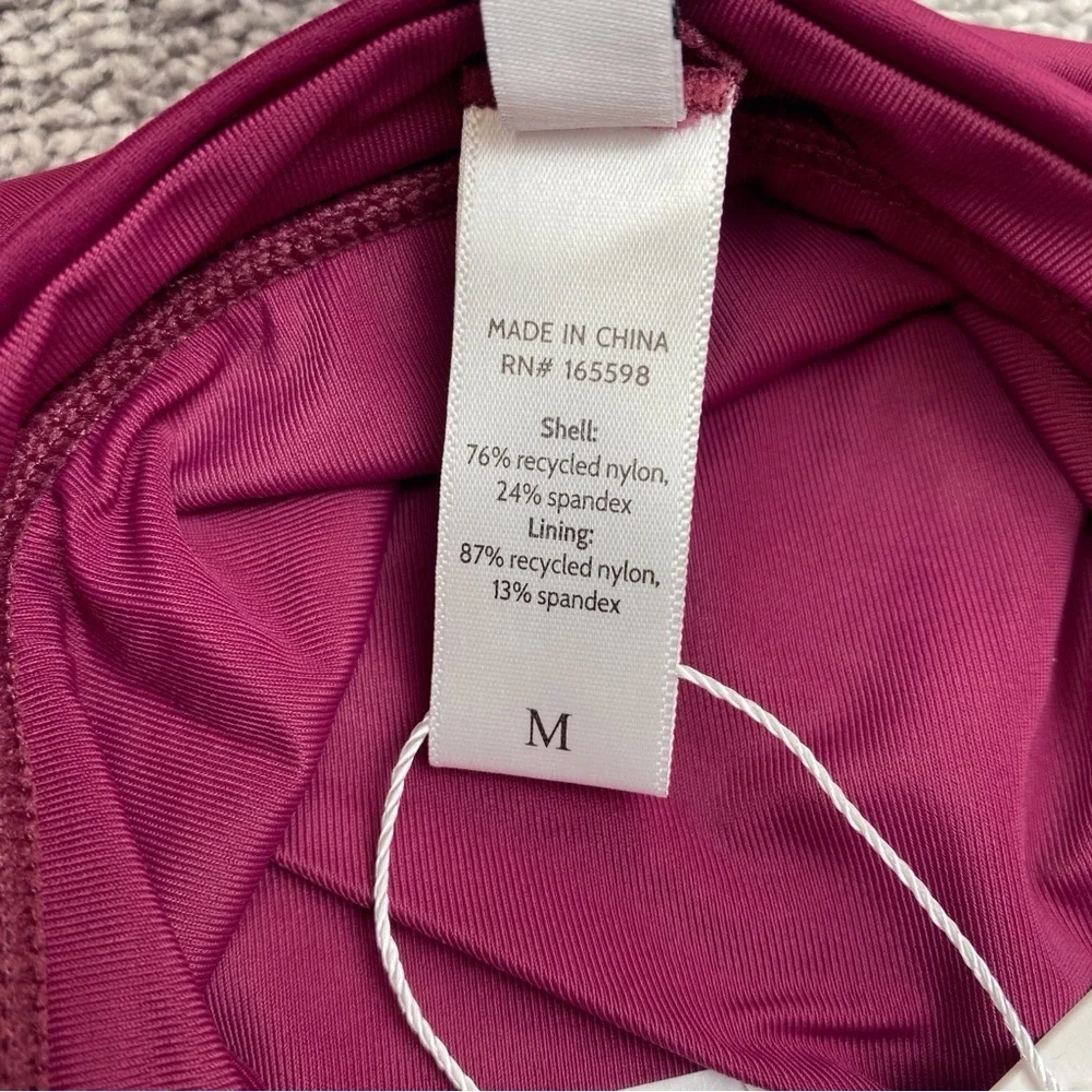 Andie The Caicos Bottom Womens Medium Purple High Waisted Hi Cut Swim AB367-PLUM